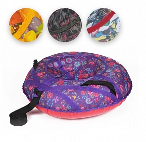 Тюбинг Снежный болид, диаметр 80 см., ткань с рисунком (BabyCare, SRC/D80)